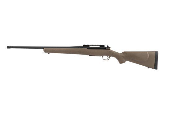 Mossberg Patriot bolt action rifle 6.5 creedmoor features a threaded barrel